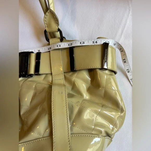 Burberry Cream Patent Leather Tote - Picture 13 of 14